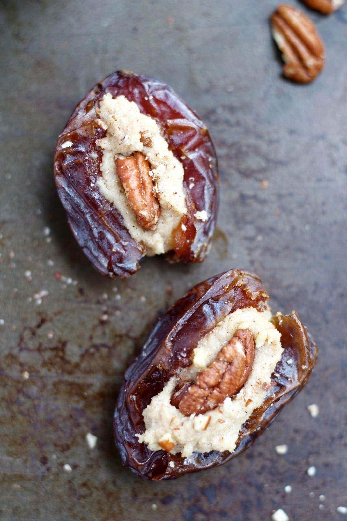 Vegan Cream Cheese Stuffed Dates