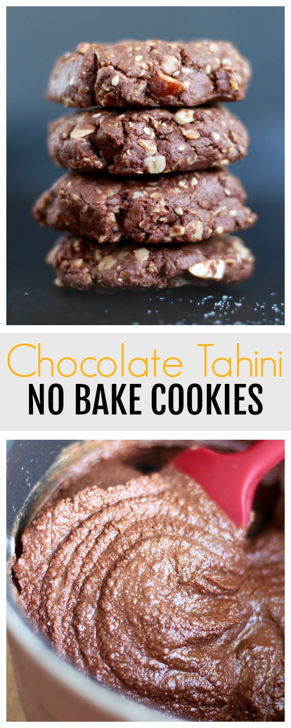 Chocolate Tahini No Bake Cookies (Vegan + Gluten Free) - The ...