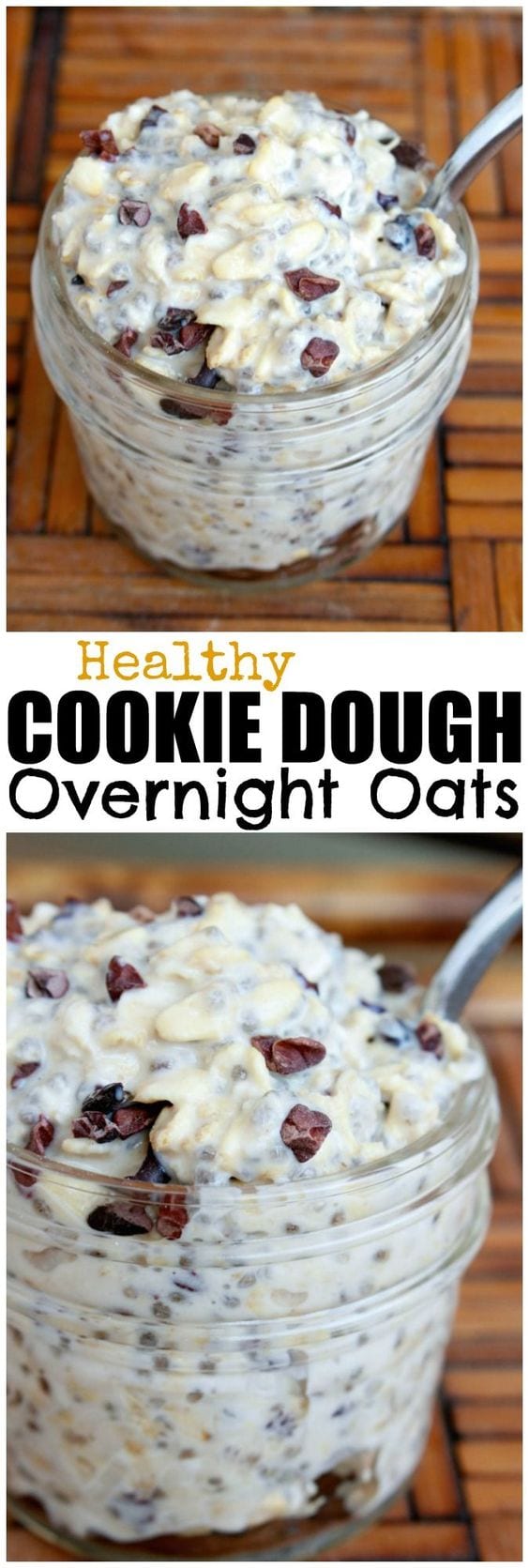 Healthy Cookie Dough Overnight Oats