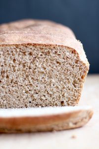 No Knead Whole Wheat Vegan Sandwich Bread