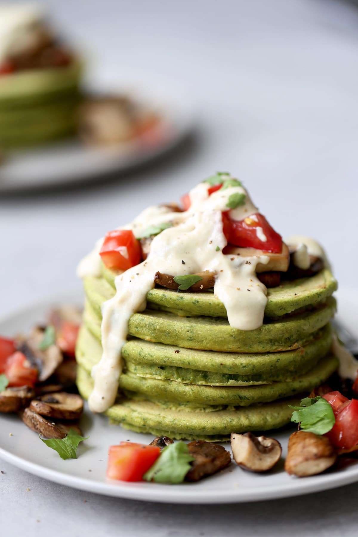 Savory Chickpea Flour Falafel Pancakes V Gf The Conscientious Eater