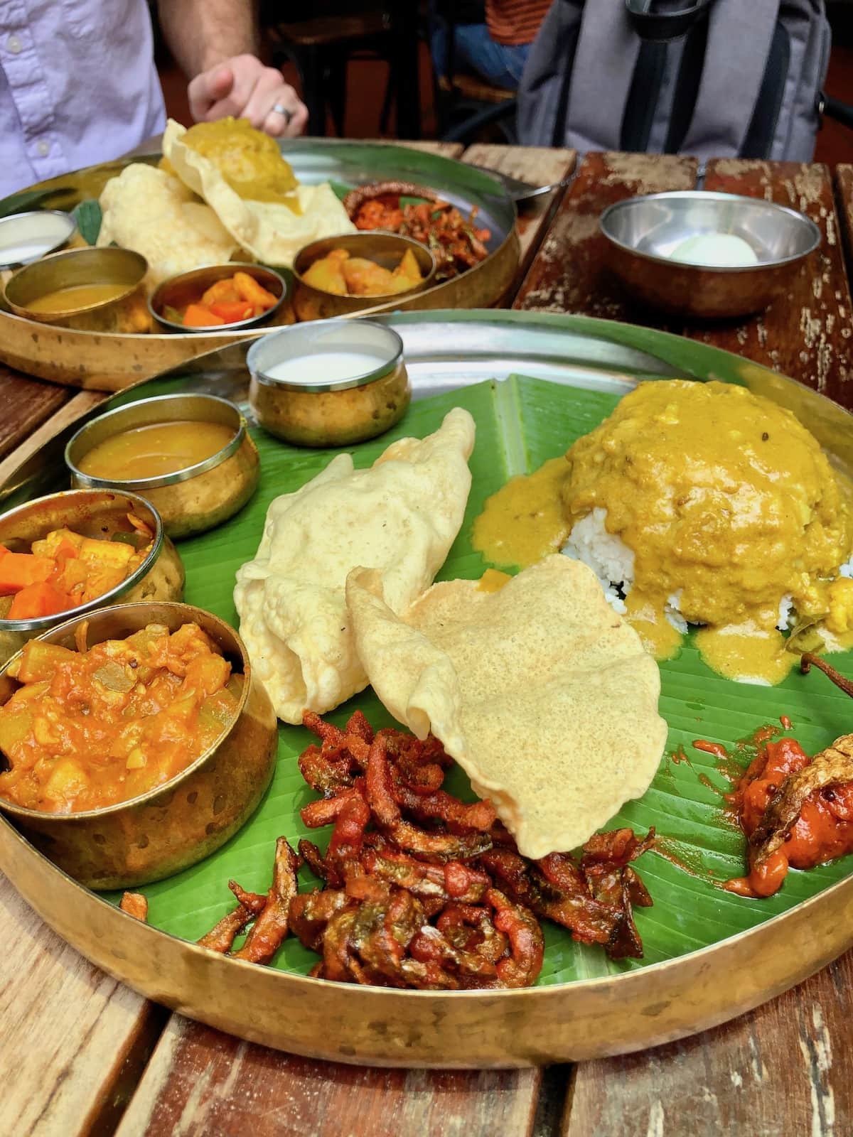 veg banana leaf meal