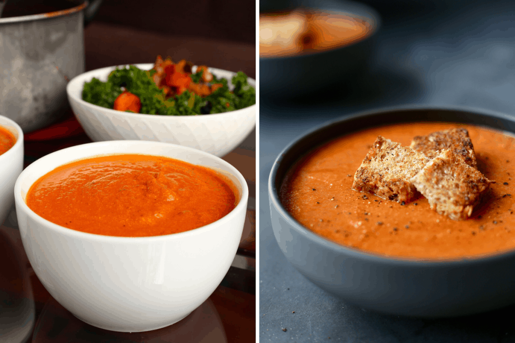 before and after photos highlighting food photography improvement