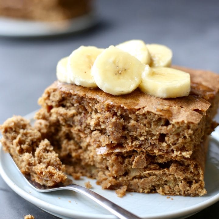 Whole Wheat Vegan Banana Pancakes (Sheet Pan Option!-image