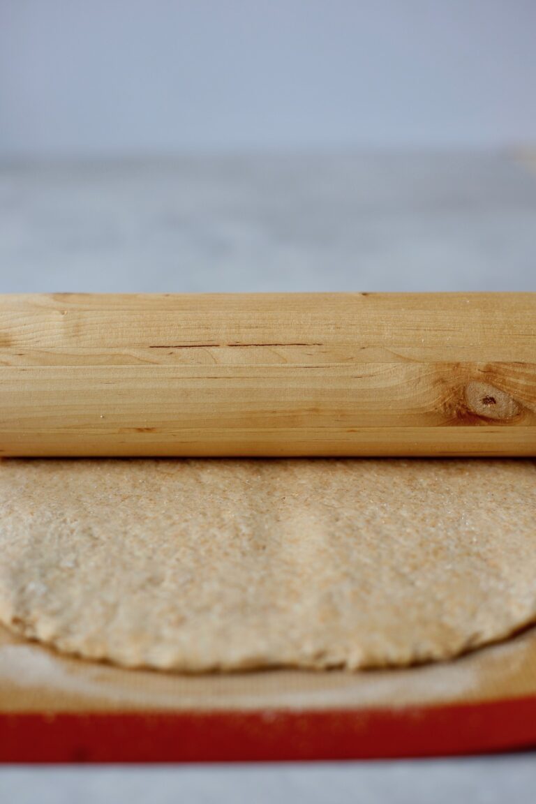 roll the dough with a rolling pin