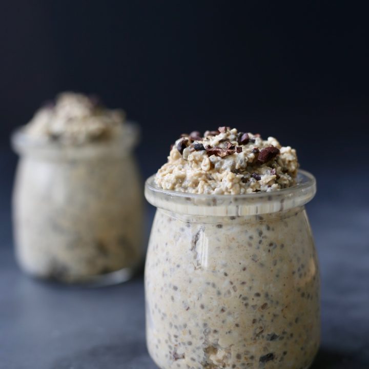 Healthy Cookie Dough Overnight Oats Recipe