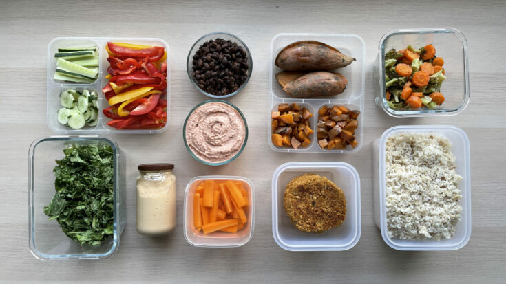 Vegan Bento Box Lunch Meal Prep