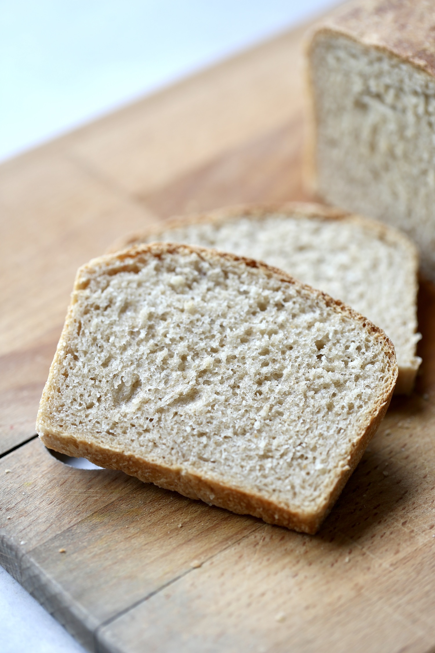 Healthy Whole Wheat Sourdough Sandwich Bread - Buttered Side Up