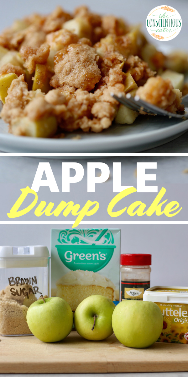 5 Ingredient Apple Dump Cake (Vegan!) - The Conscientious Eater